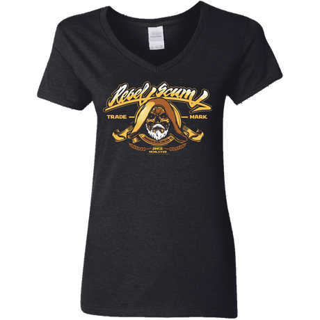 T-Shirts Black / S Rebel Trade Mark Women's V-Neck T-Shirt