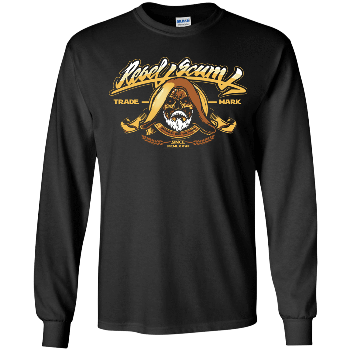 T-Shirts Black / YS Rebel Trade Mark Youth Long Sleeve T-Shirt