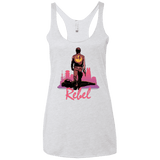 T-Shirts Heather White / X-Small Rebel Women's Triblend Racerback Tank