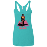 T-Shirts Tahiti Blue / X-Small Rebel Women's Triblend Racerback Tank