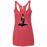 T-Shirts Vintage Red / X-Small Rebel Women's Triblend Racerback Tank