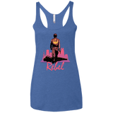 T-Shirts Vintage Royal / X-Small Rebel Women's Triblend Racerback Tank
