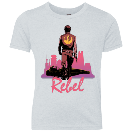 T-Shirts Heather White / YXS Rebel Youth Triblend T-Shirt