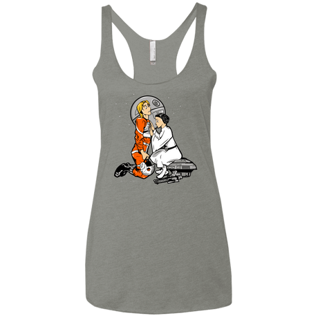 T-Shirts Venetian Grey / X-Small Rebellion Hero Women's Triblend Racerback Tank