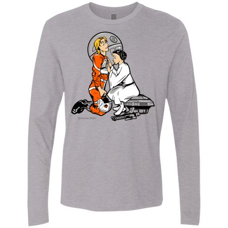 T-Shirts Heather Grey / Small Rebellon Hero Men's Premium Long Sleeve