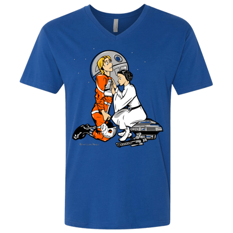 T-Shirts Royal / X-Small Rebellon Hero Men's Premium V-Neck