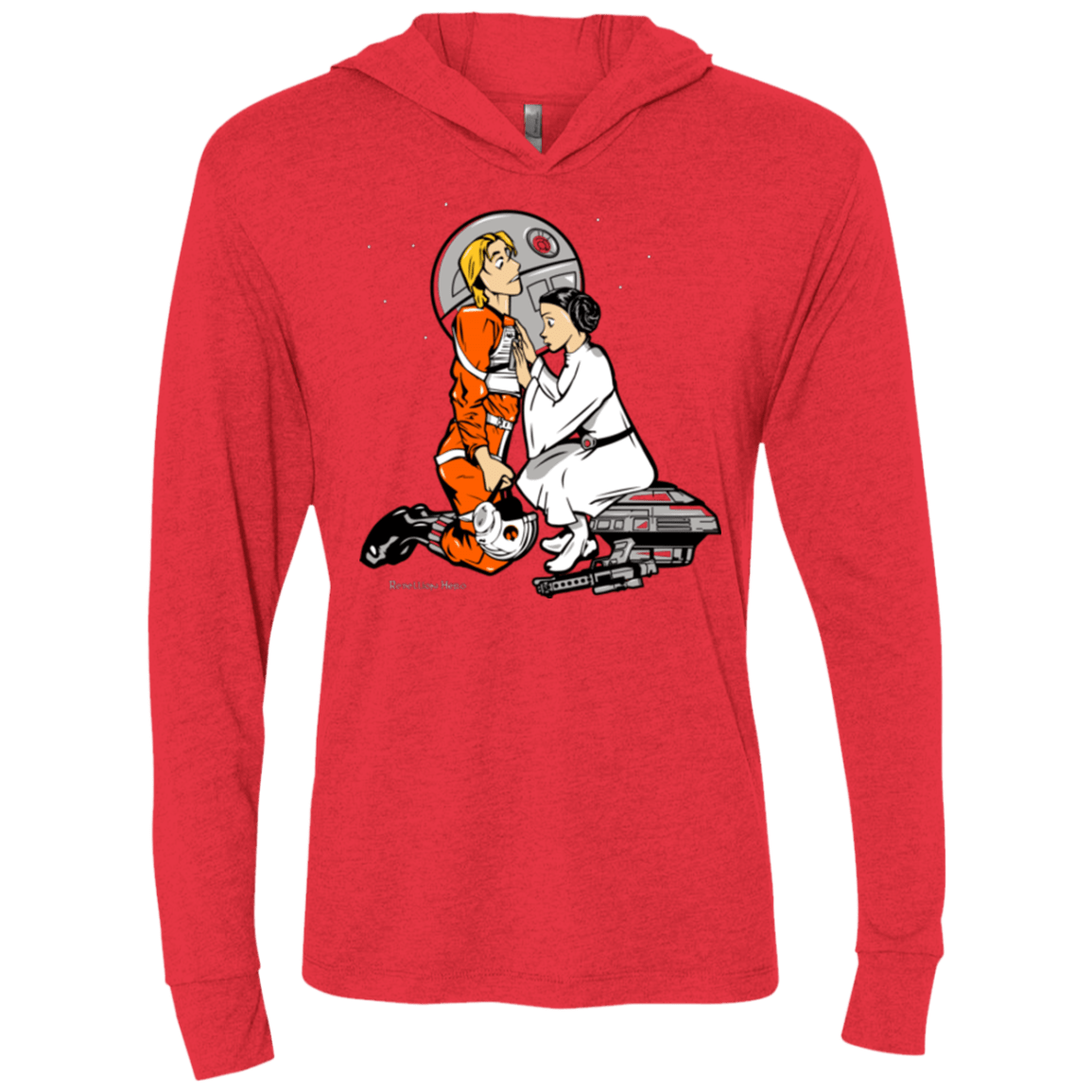 T-Shirts Vintage Red / X-Small Rebellon Hero Triblend Long Sleeve Hoodie Tee