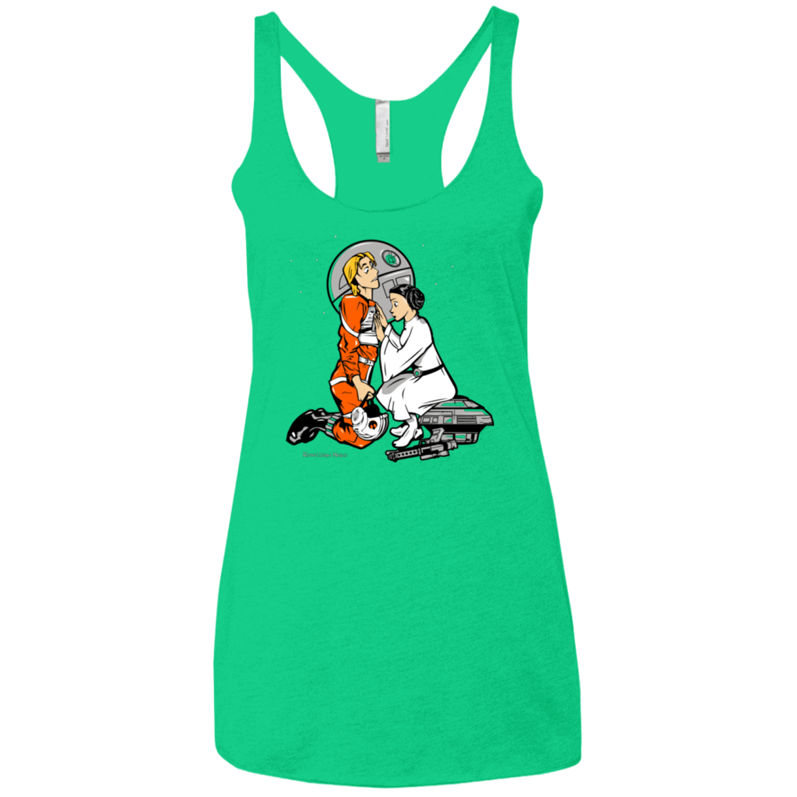 T-Shirts Envy / X-Small Rebellon Hero Women's Triblend Racerback Tank