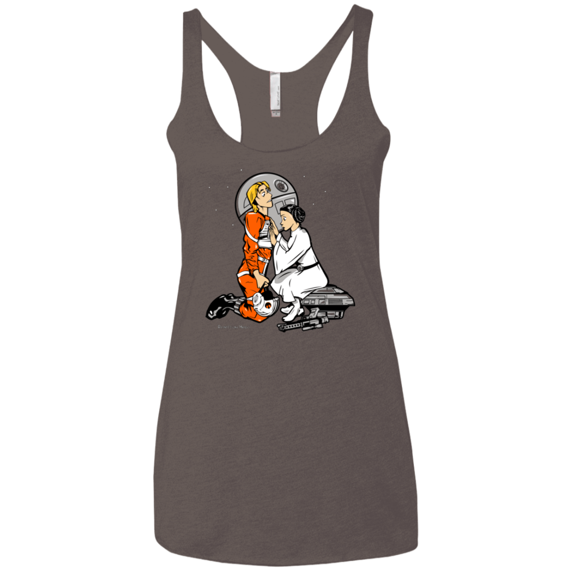 T-Shirts Macchiato / X-Small Rebellon Hero Women's Triblend Racerback Tank