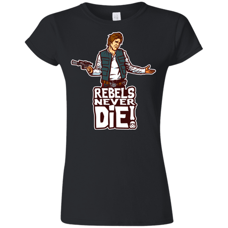 T-Shirts Black / S Rebels Never Die Junior Slimmer-Fit T-Shirt