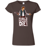 T-Shirts Dark Chocolate / S Rebels Never Die Junior Slimmer-Fit T-Shirt