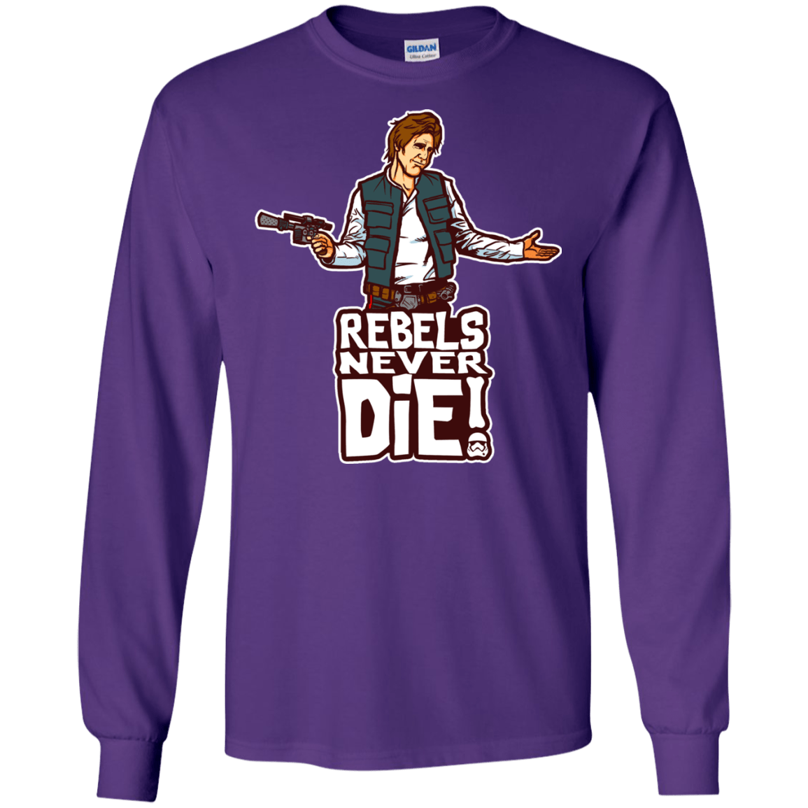 T-Shirts Purple / S Rebels Never Die Men's Long Sleeve T-Shirt