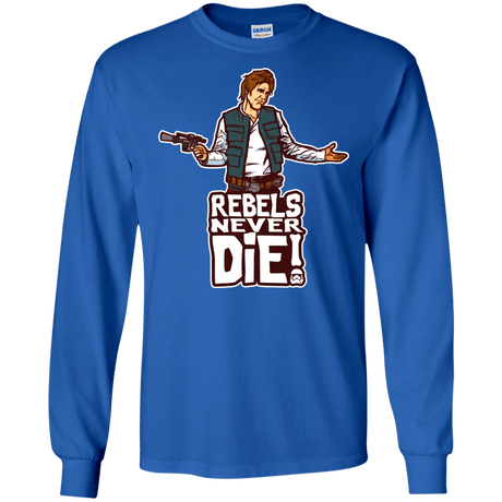 T-Shirts Royal / S Rebels Never Die Men's Long Sleeve T-Shirt