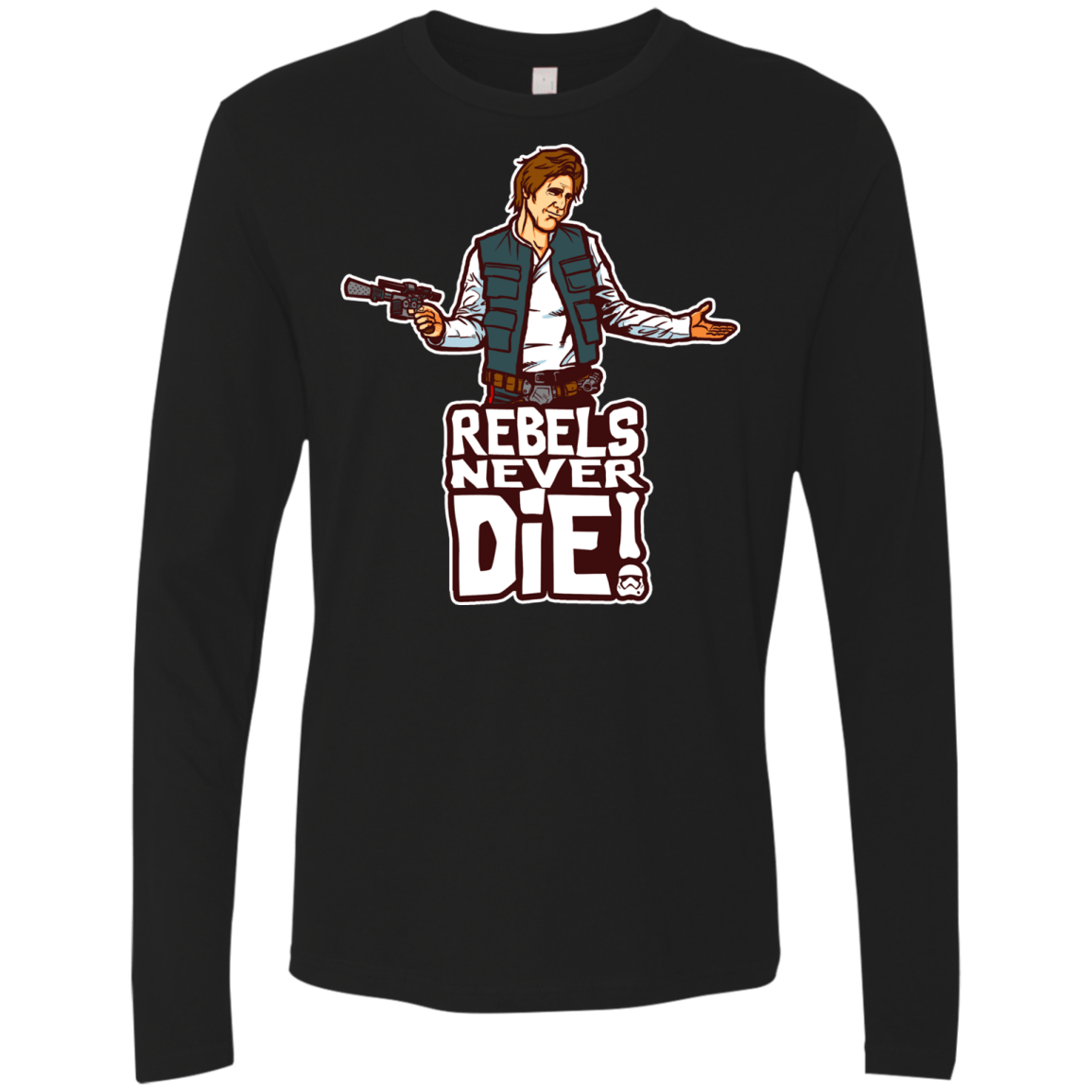 T-Shirts Black / S Rebels Never Die Men's Premium Long Sleeve