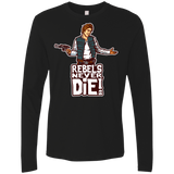 T-Shirts Black / S Rebels Never Die Men's Premium Long Sleeve