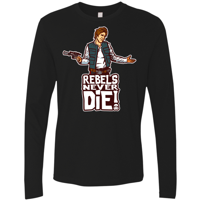 T-Shirts Black / S Rebels Never Die Men's Premium Long Sleeve