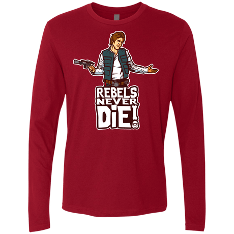 T-Shirts Cardinal / S Rebels Never Die Men's Premium Long Sleeve