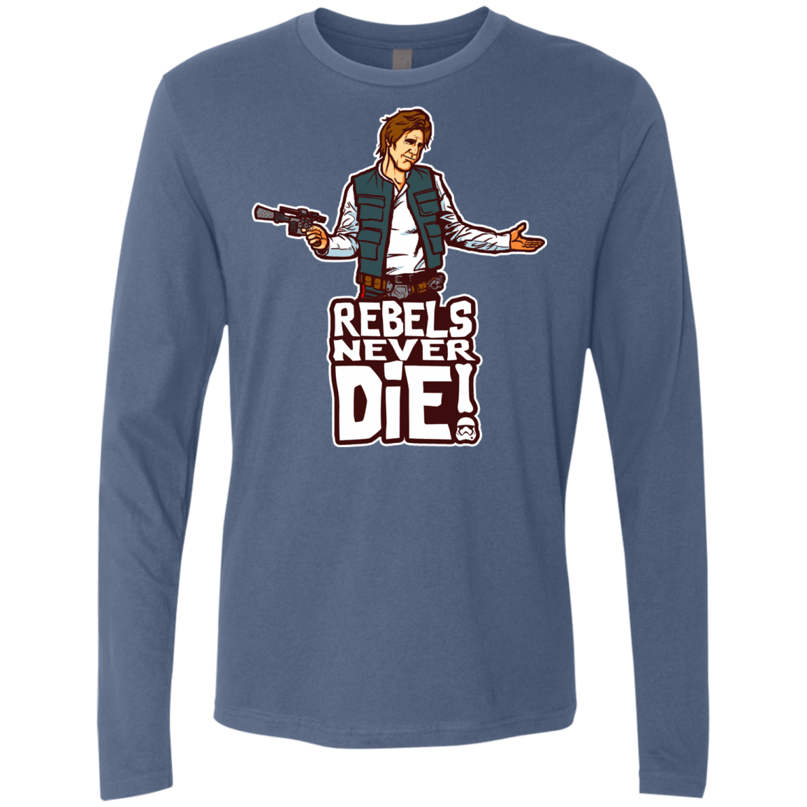 T-Shirts Indigo / S Rebels Never Die Men's Premium Long Sleeve