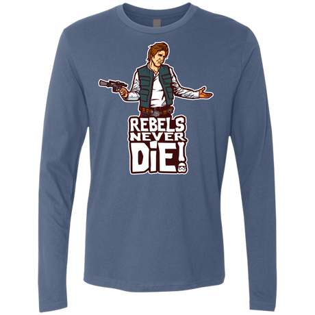 T-Shirts Indigo / S Rebels Never Die Men's Premium Long Sleeve