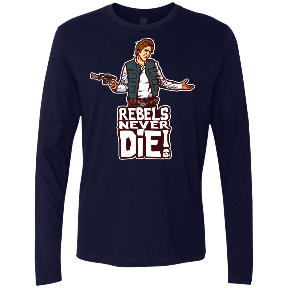 T-Shirts Midnight Navy / S Rebels Never Die Men's Premium Long Sleeve
