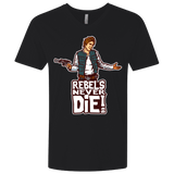 T-Shirts Black / X-Small Rebels Never Die Men's Premium V-Neck