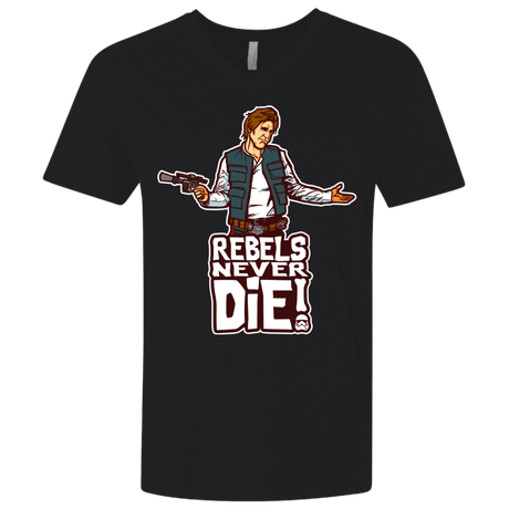 T-Shirts Black / X-Small Rebels Never Die Men's Premium V-Neck