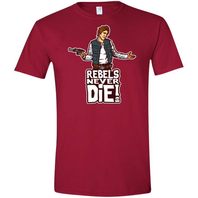 T-Shirts Cardinal Red / S Rebels Never Die Men's Semi-Fitted Softstyle