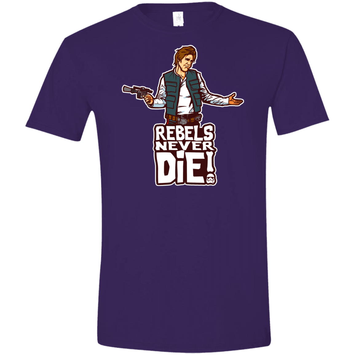 T-Shirts Purple / S Rebels Never Die Men's Semi-Fitted Softstyle