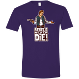 T-Shirts Purple / S Rebels Never Die Men's Semi-Fitted Softstyle