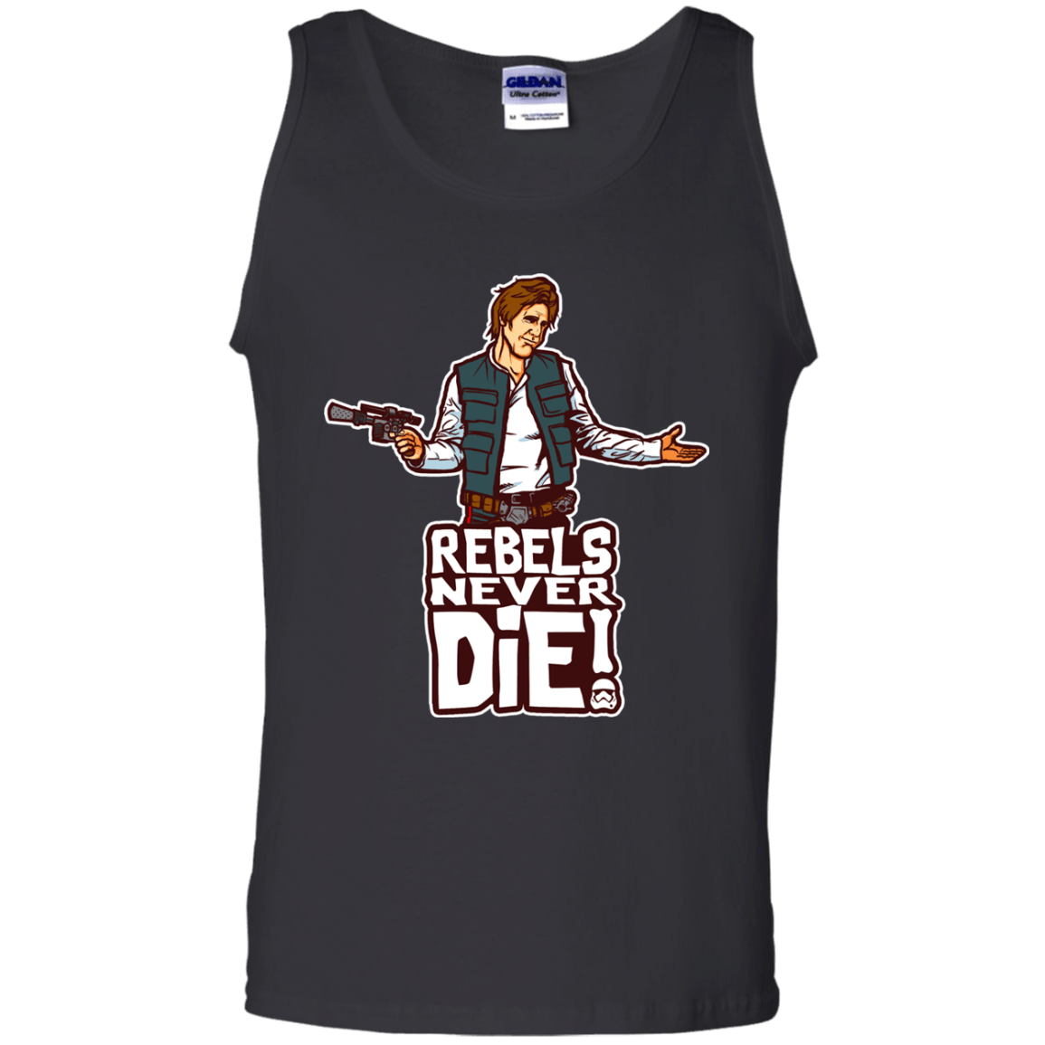 T-Shirts Black / S Rebels Never Die Men's Tank Top