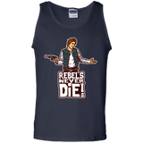 T-Shirts Navy / S Rebels Never Die Men's Tank Top