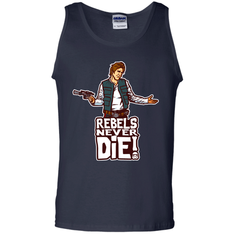 T-Shirts Navy / S Rebels Never Die Men's Tank Top