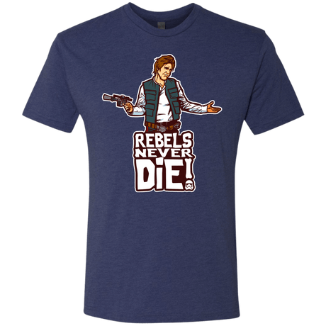 T-Shirts Vintage Navy / S Rebels Never Die Men's Triblend T-Shirt