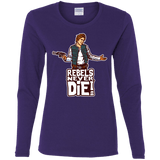 T-Shirts Purple / S Rebels Never Die Women's Long Sleeve T-Shirt