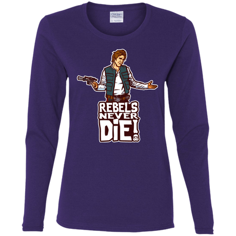 T-Shirts Purple / S Rebels Never Die Women's Long Sleeve T-Shirt