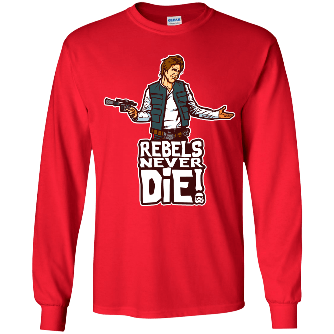 T-Shirts Red / YS Rebels Never Die Youth Long Sleeve T-Shirt