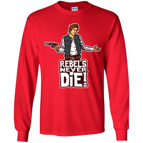 T-Shirts Red / YS Rebels Never Die Youth Long Sleeve T-Shirt