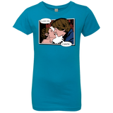 T-Shirts Turquoise / YXS Rebelstein Kiss Girls Premium T-Shirt