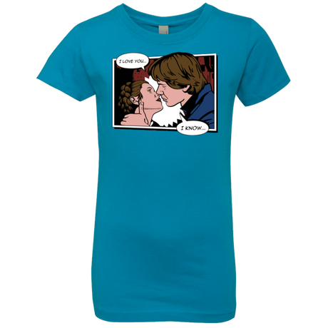 T-Shirts Turquoise / YXS Rebelstein Kiss Girls Premium T-Shirt