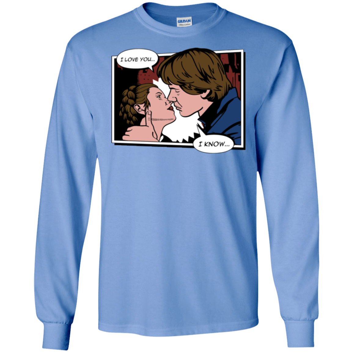 T-Shirts Carolina Blue / S Rebelstein Kiss Men's Long Sleeve T-Shirt