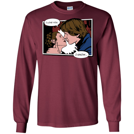 T-Shirts Maroon / S Rebelstein Kiss Men's Long Sleeve T-Shirt