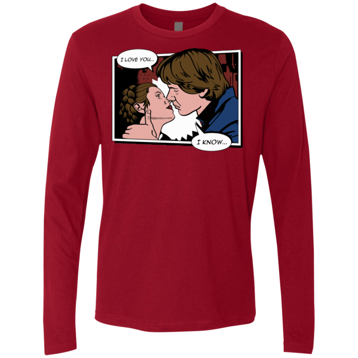 T-Shirts Cardinal / S Rebelstein Kiss Men's Premium Long Sleeve