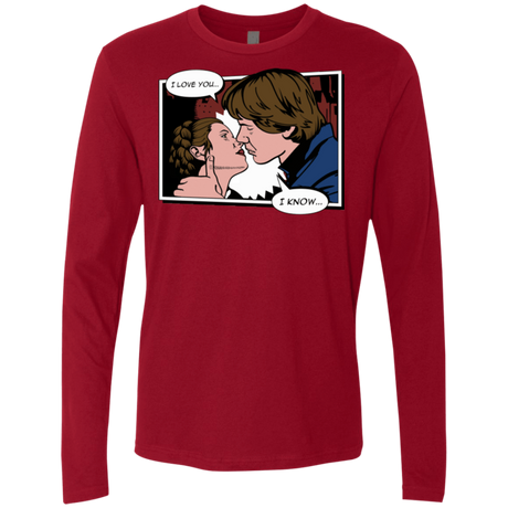 T-Shirts Cardinal / S Rebelstein Kiss Men's Premium Long Sleeve