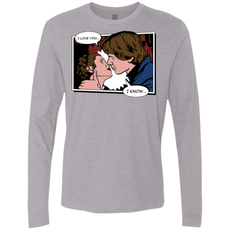 T-Shirts Heather Grey / S Rebelstein Kiss Men's Premium Long Sleeve