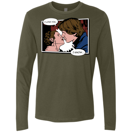 T-Shirts Military Green / S Rebelstein Kiss Men's Premium Long Sleeve