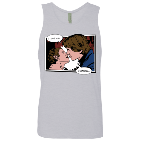 T-Shirts Heather Grey / S Rebelstein Kiss Men's Premium Tank Top