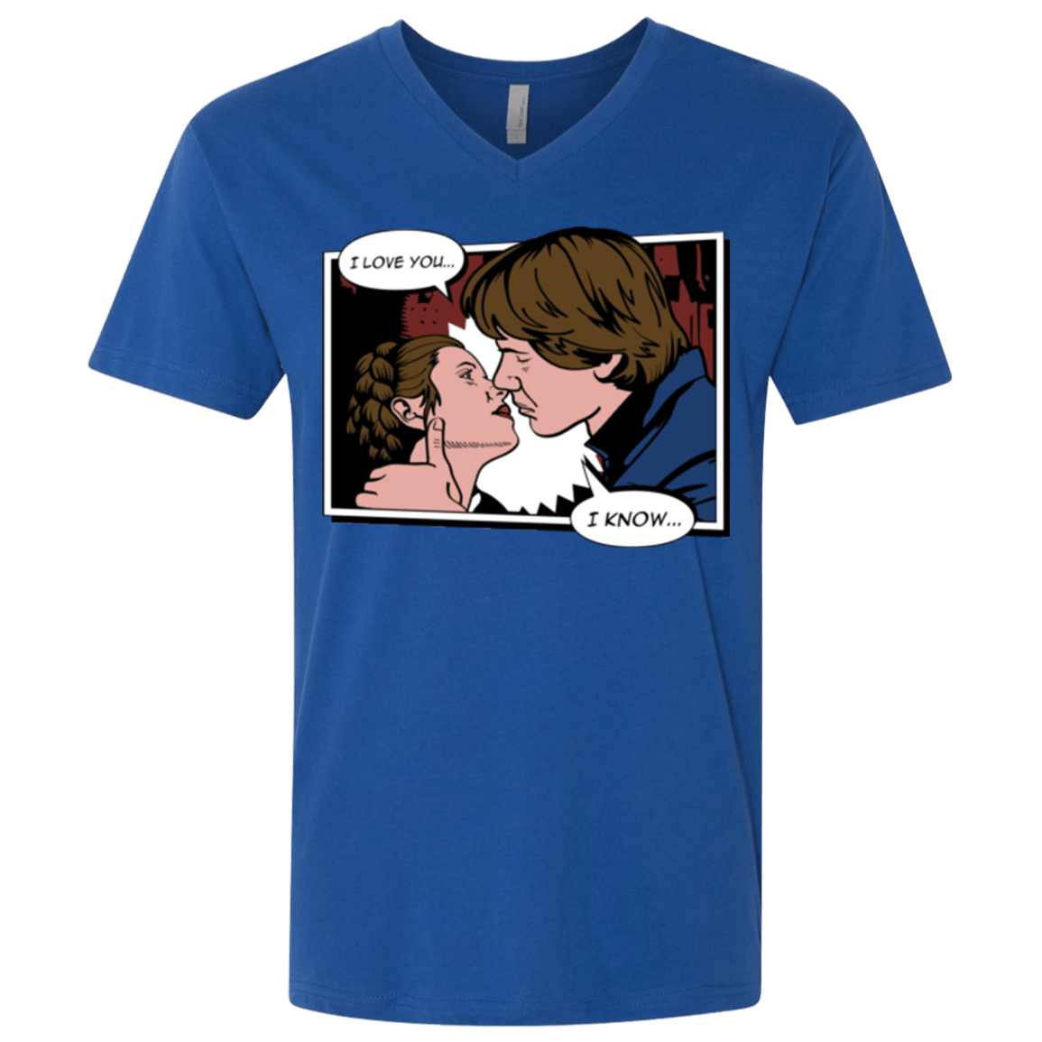 T-Shirts Royal / X-Small Rebelstein Kiss Men's Premium V-Neck