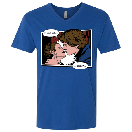 T-Shirts Royal / X-Small Rebelstein Kiss Men's Premium V-Neck