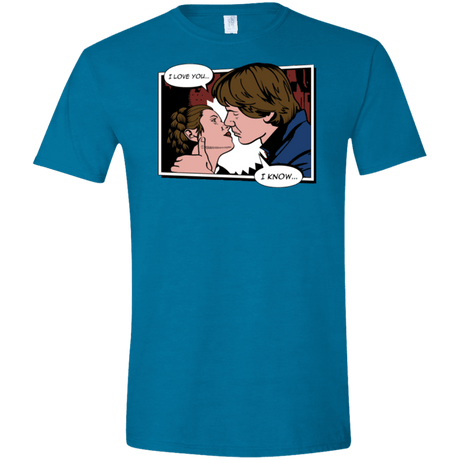 T-Shirts Antique Sapphire / S Rebelstein Kiss Men's Semi-Fitted Softstyle