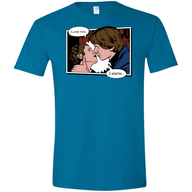 T-Shirts Antique Sapphire / S Rebelstein Kiss Men's Semi-Fitted Softstyle